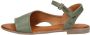 Mustang Comfortabel Sandalen Plat Groen - Thumbnail 2