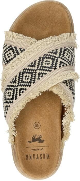 Mustang Slippers Dames Beige - Foto 7