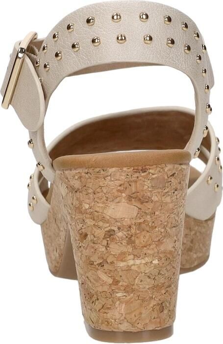 Mustang Sandalen Hak Sandalen Hak Gebroken wit - Foto 5