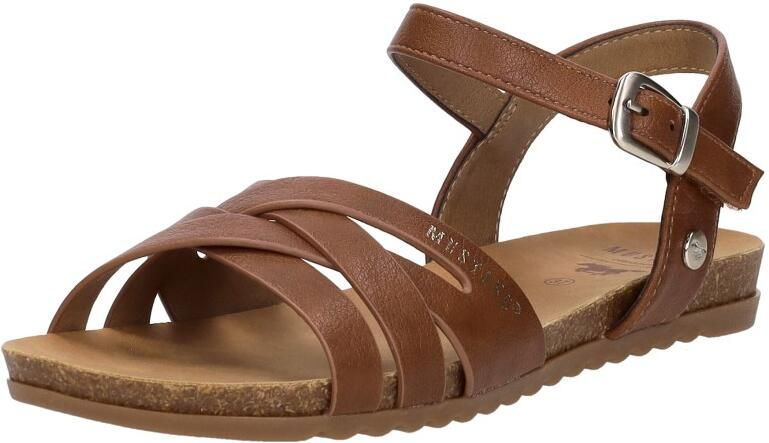 Mustang Sandalen Plat Sandalen Plat Cognac - Foto 7