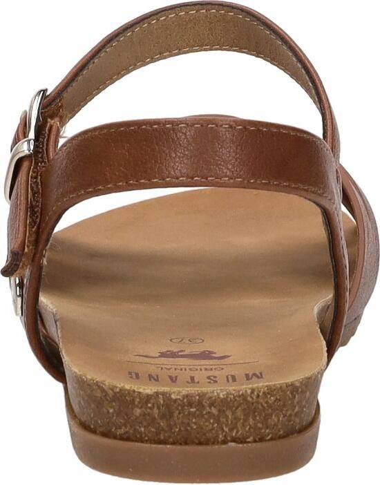 Mustang Sandalen Plat Sandalen Plat Cognac - Foto 6