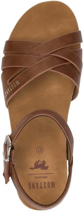 Mustang Sandalen Plat Sandalen Plat Cognac - Foto 9