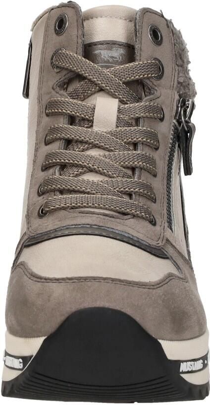 Mustang Sneakers Hoog Sneakers Hoog Taupe - Foto 5