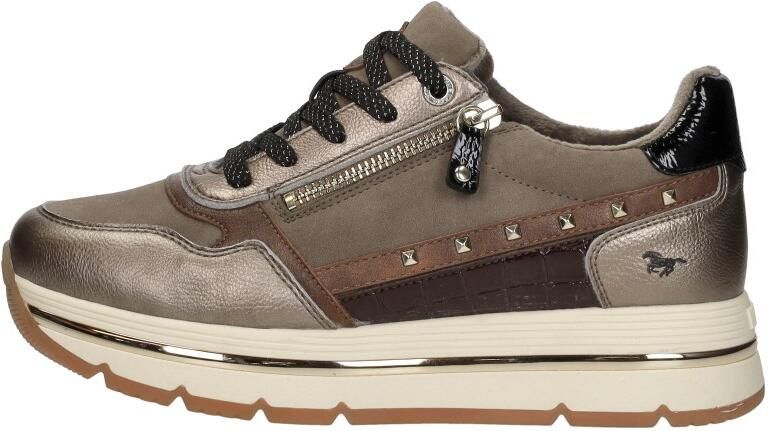 Mustang Sneakers Laag Sneakers Laag taupe - Foto 3