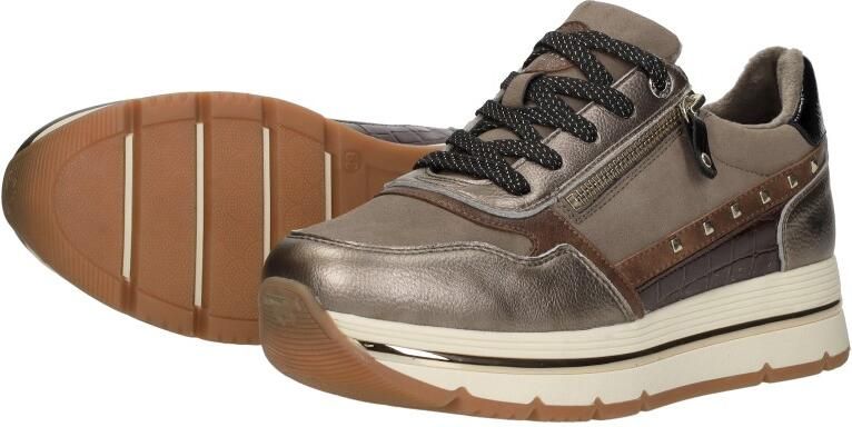 Mustang Sneakers Laag Sneakers Laag taupe - Foto 6