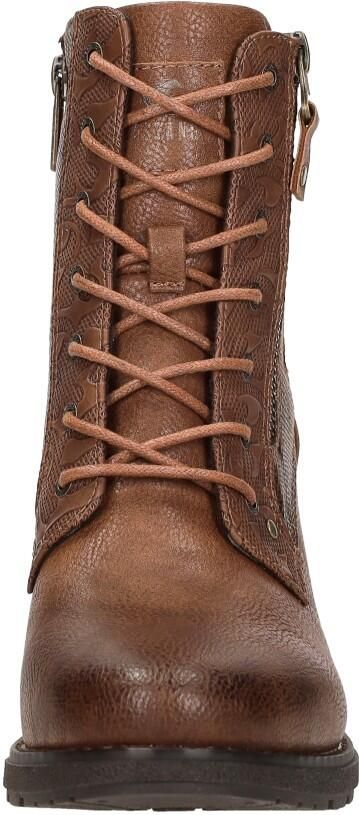 Mustang Veterschoenen Hak Veterschoenen Hak Cognac - Foto 5