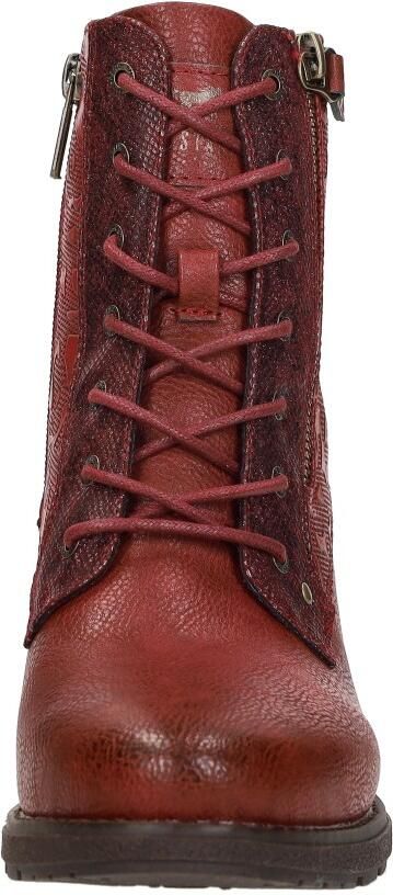 Mustang Veterschoenen Hak Veterschoenen Hak rood - Foto 5