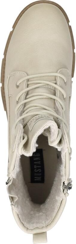 Mustang Veterschoenen Hoog Veterschoenen Hoog gebroken wit - Foto 9