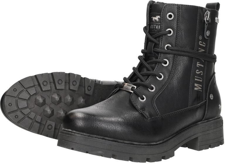 Mustang Shoes Winterlaarzen Darleen Veterboots met profielzool - Foto 4