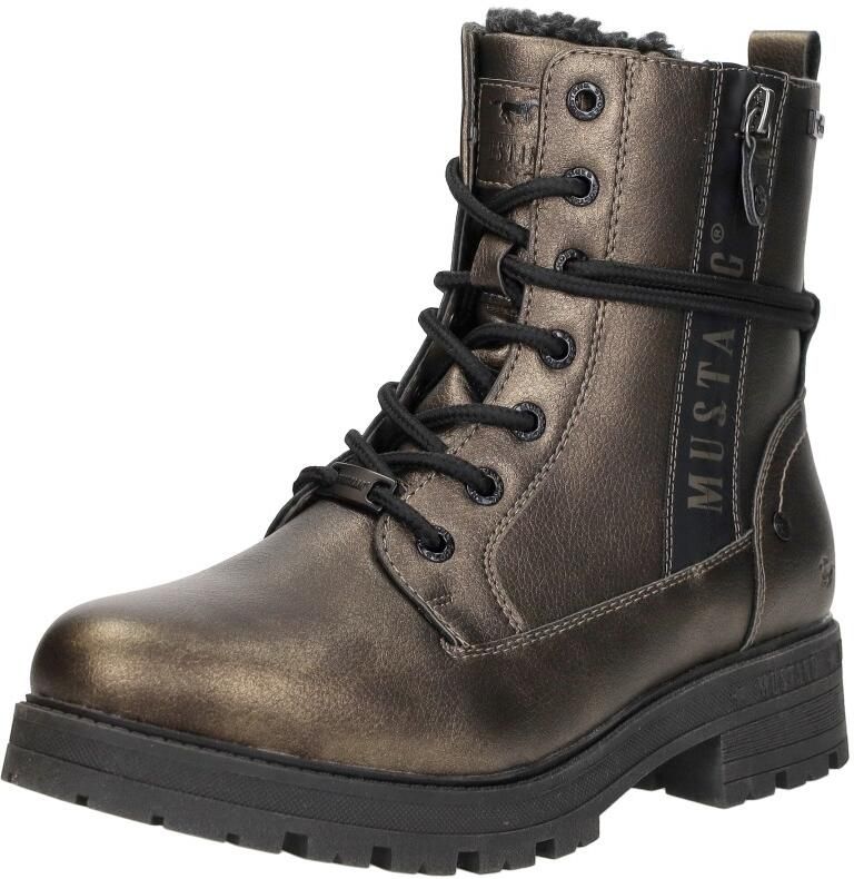 Mustang Veterschoenen Hoog Veterschoenen Hoog goudkleur