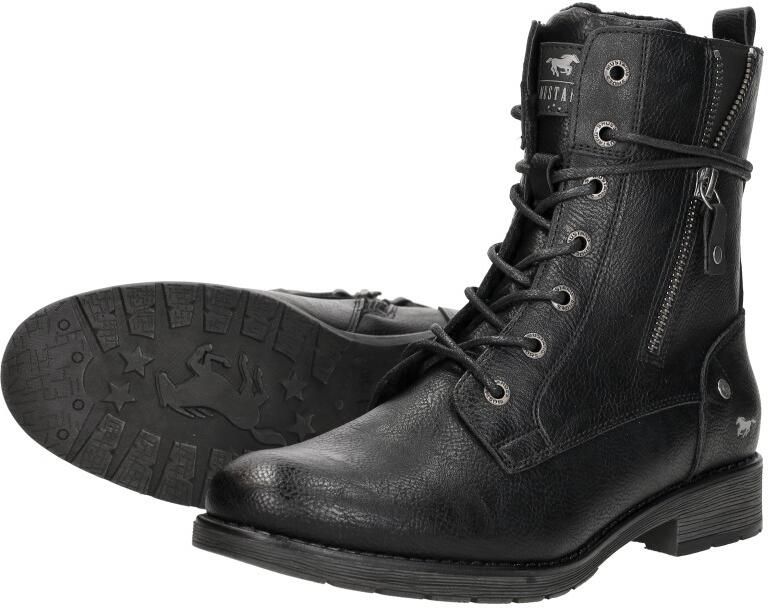 Mustang Veterboots Dames Zwart - Foto 4