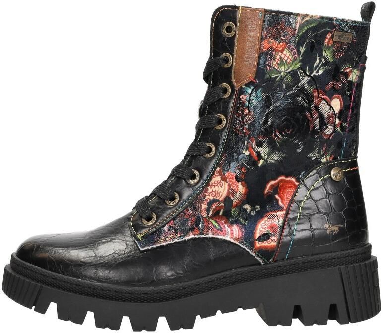 Mustang dames TEX-enkellaarsjes zwart 36M0112003-black multi - Foto 2