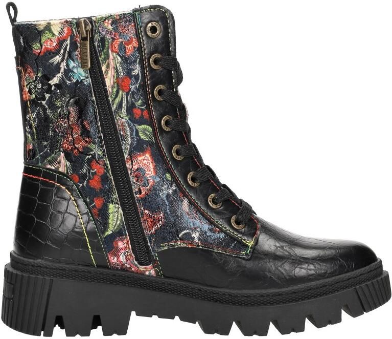 Mustang dames TEX-enkellaarsjes zwart 36M0112003-black multi - Foto 3