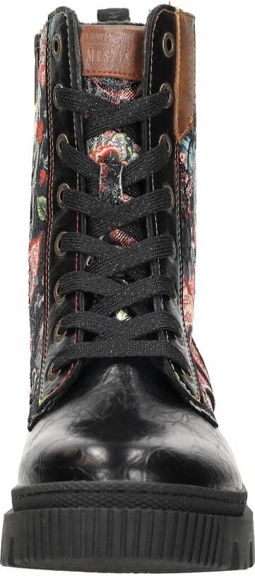 Mustang dames TEX-enkellaarsjes zwart 36M0112003-black multi - Foto 5