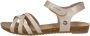 Mustang Sandalen Plat Sandalen Plat Goudkleur - Thumbnail 2