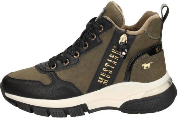 Mustang Shoes Veterschoenen high top sneaker enkellaars met extra ritssluiting