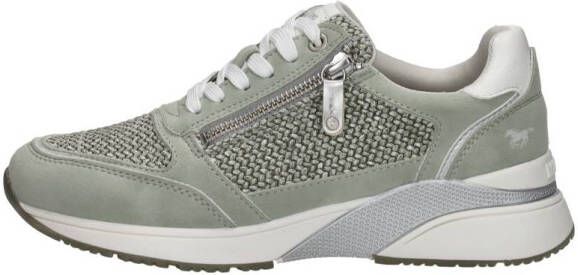 Mustang Mintgroene Geweven Sneaker Green Dames - Foto 2