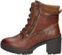 Mustang Veterschoenen Hak Veterschoenen Hak cognac - Thumbnail 2