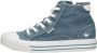 Mustang Veterschoenen Hoog Veterschoenen Hoog licht blauw - Thumbnail 2