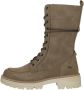 Mustang Winter Hoge Veterschoen Beige Dames - Thumbnail 2