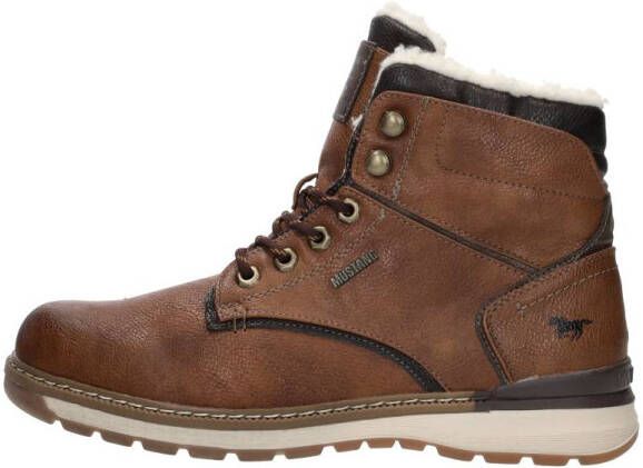 Mustang Shoes Winterlaarzen casual mode veterschoenen winterlaarzen met oogjes en logo-patch - Foto 4