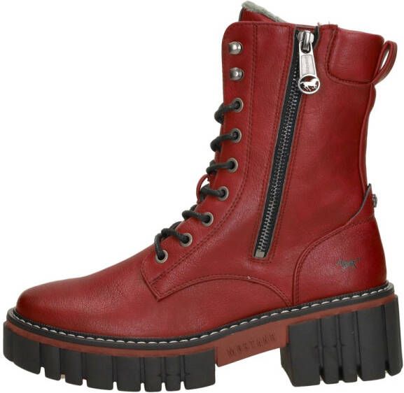 Mustang Veterschoenen Hoog Veterschoenen Hoog Rood