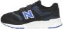 New balance 70s Summer Vibe Klittenband Sneaker Jongens Zwart Blauw - Thumbnail 3