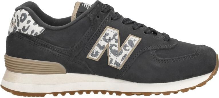New Balance 574 sneakers antraciet ecru dierenprint - Foto 5