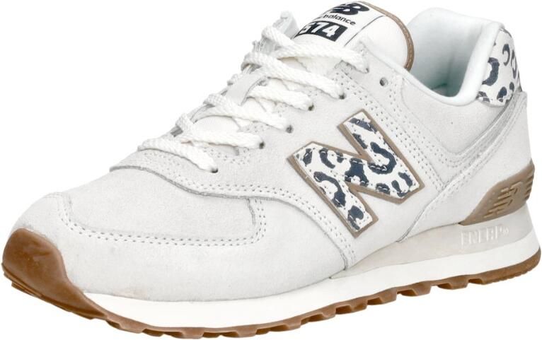 New Balance 574 sneakers dierenprint ecru blauw - Foto 2