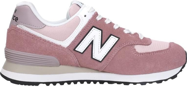 New balance Sneakers laag '574' rosa oudroze zwart wit