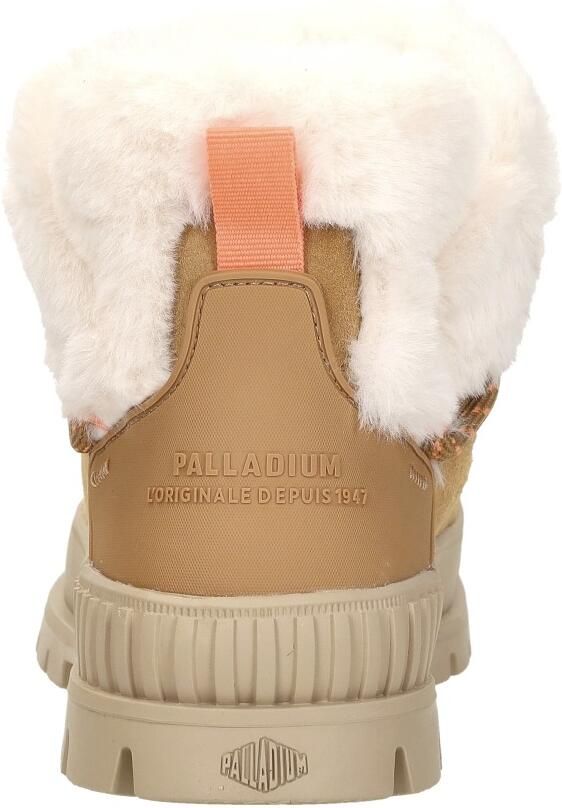 Palladium PALLASHOCK LO HIVER Hoge sneakersVeterbootsDames veterschoenenDames sneakersHalf-hoge schoenen Cognac - Foto 5