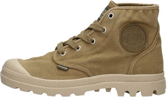Palladium Womens Pampa Hi Veterboots Laarzen Met Veters Dames Beige - Foto 12