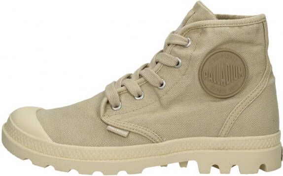 Palladium Womens Pampa Hi Veterboots Laarzen Met Veters Dames Beige - Foto 2