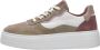 Palpa Beige Paarse Platform Sneakers Multicolor Dames - Thumbnail 10