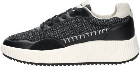 Palpa Zwarte Textiel Platform Sneaker Black Dames - Foto 2