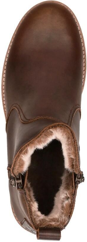Panama Jack Stijlvolle Bruine Enkellaarzen met Faux Fur Voering Brown Dames - Foto 13