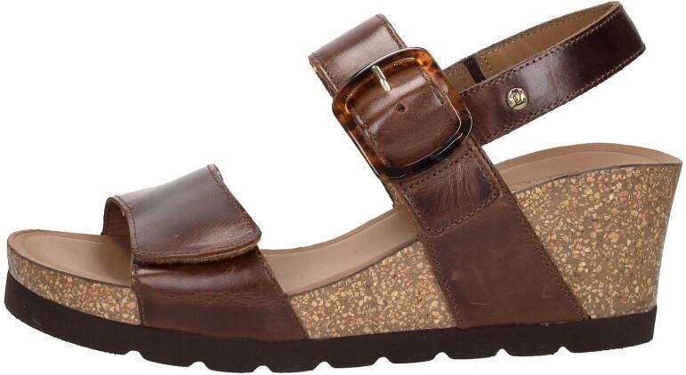 Panama Jack Valle Clay Sandalen Hak Donkerbruin - Foto 2