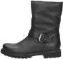 PANAMA JACK Singapur B22 Zwart Leer Biker boots Dames - Thumbnail 4