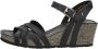 Panama Jack Zwarte Sleehak Sandaal Vera Basics Black Dames - Thumbnail 3