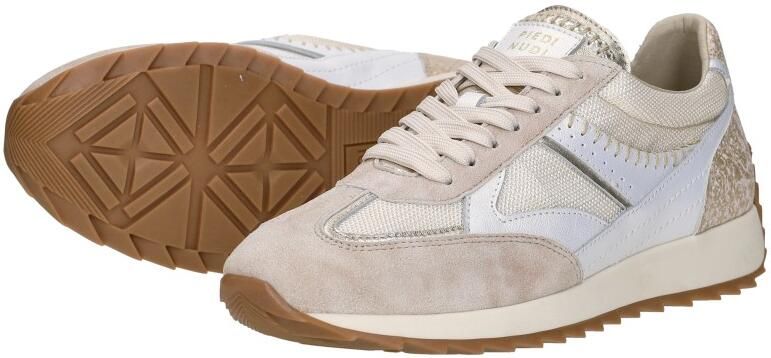 Piedi Nudi Dames Sneakers Harlem 05.08 Cream Gold Beige - Foto 7