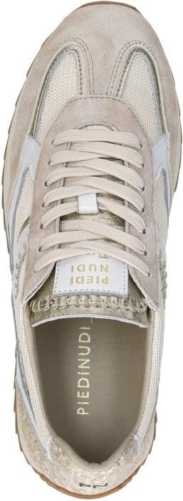 Piedi Nudi Dames Sneakers Harlem 05.08 Cream Gold Beige - Foto 8