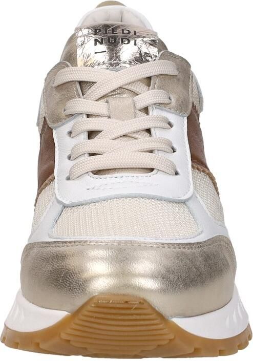 Piedi Nudi Helen 03.01 Gold Leopard Sneakers Wit Goud Leer Dames H Wit Goud - Foto 7
