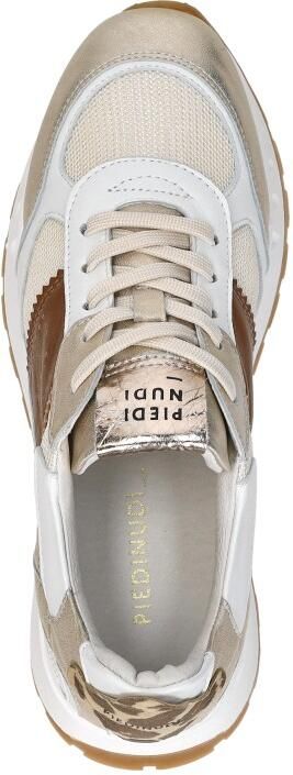 Piedi Nudi Helen 03.01 Gold Leopard Sneakers Wit Goud Leer Dames H Wit Goud - Foto 10