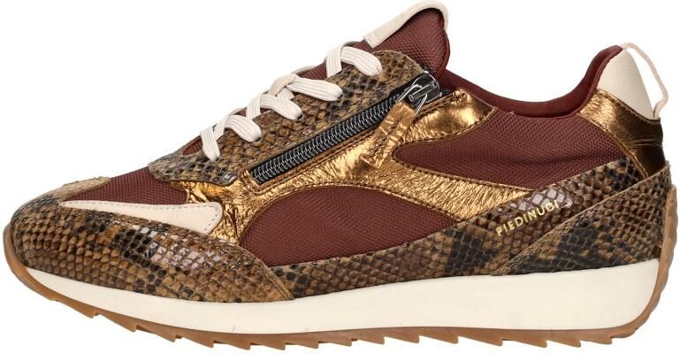 Piedi Nudi Hera leren sneakers met dierenprint bruin - Foto 4