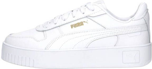 Puma Carina Street leren sneakers wit goud Meisjes Leer Meerkleurig 35.5 - Foto 9
