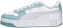 Puma Carina Street leren sneakers wit lichtblauw lichtgrijs Meisjes Leer 35.5 - Thumbnail 4