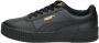 PUMA Carina L leren damessneakerschoenen 370325 08 Zwart-goud - Thumbnail 2