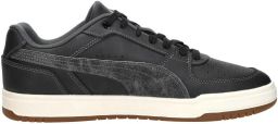 PUMA Caven III Crafted Leather Unisex Sneakers Black-Gray Echo-Moody Gray