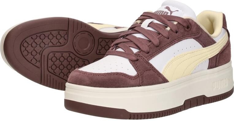 PUMA Rebound Femme Low dames sneakers bruin beige Uitneembare zool - Foto 6