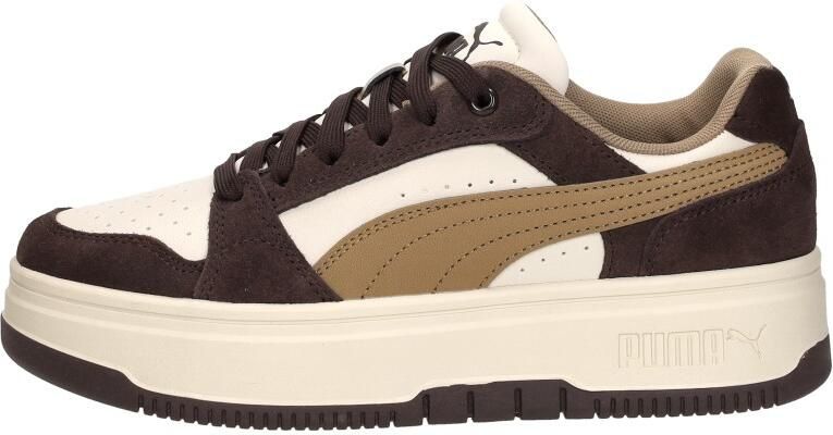 PUMA Rebound Femme Low SD Dames Sneakers Alpine Snow-Soft Taupe-Chocolate Fondue - Foto 9